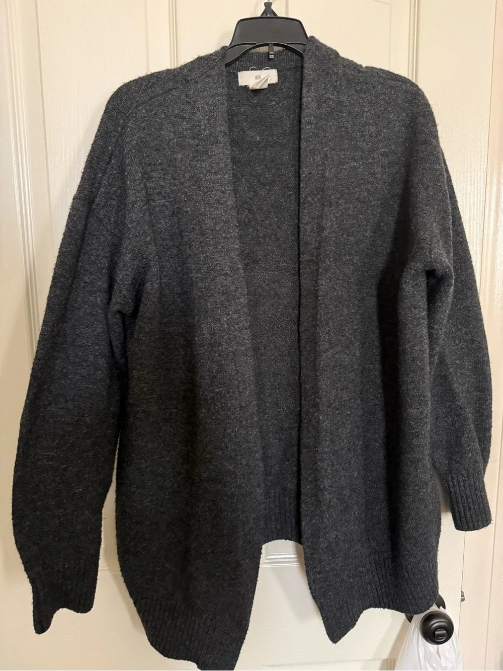 H&M Dark Gray Open-Front Women's Cardigan